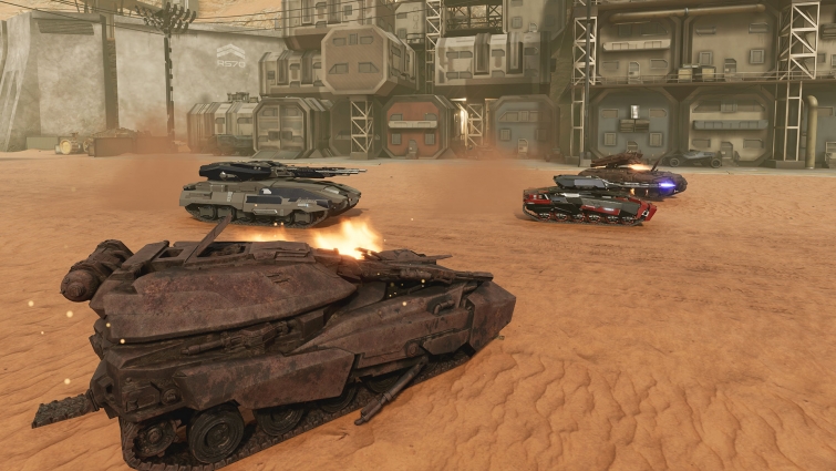 The main characters here - the most powerful combat vehicles.